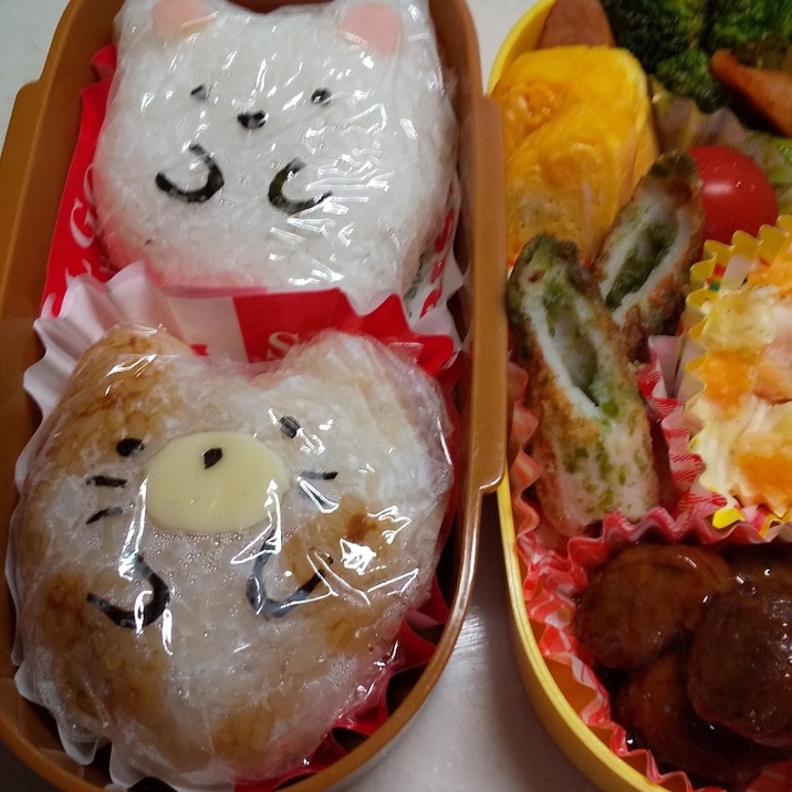 すみっこぐらし しろくま ねこ キャラ弁 レシピ 作り方 By Nokia 楽天レシピ